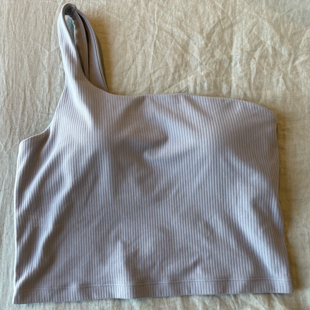 Lululemon ribbed nulu asymmetrical yoga tank - Picture 2 of 7